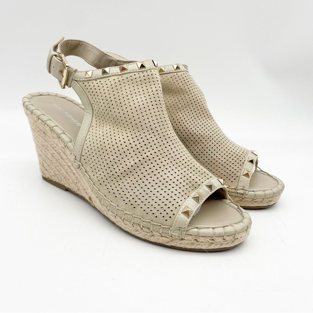 Marc Fisher Senton Espadrilles Wedges - Size 10